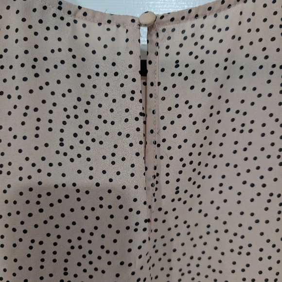 Halogen Pink and Black Polka Dot Short Sleeve Blouse in Size 2X - Picture 7 of 8